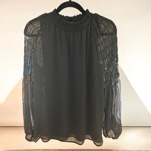 Elegant Black Women's Top Fits. S-L